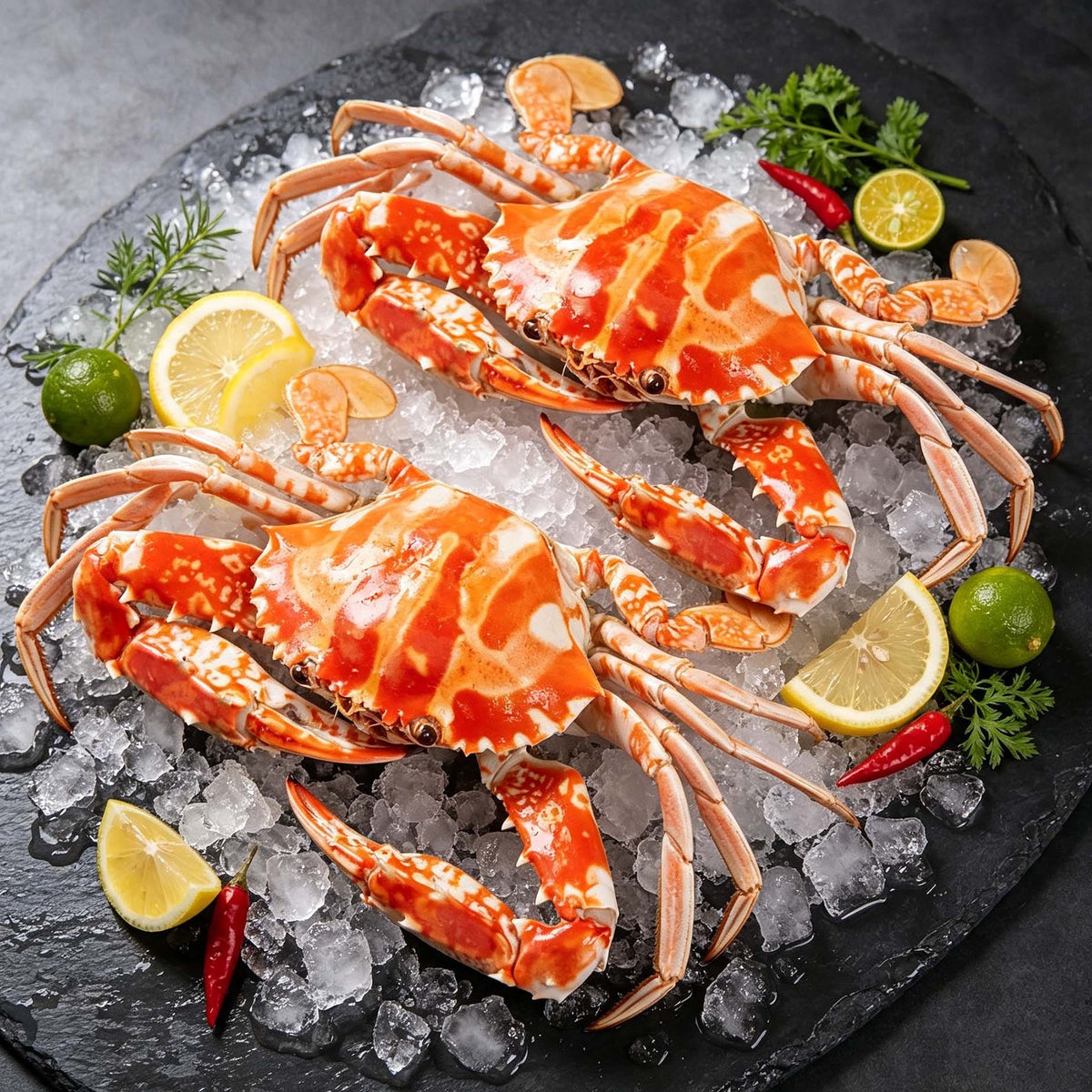 Cooked Frozen Flower Crab